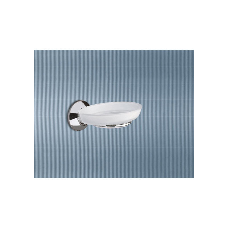 Porte-savon en verre givré Ascot