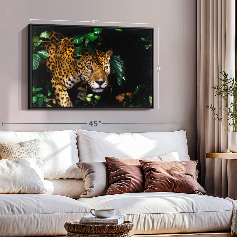 Animal «Rainforest Jaguar Wall Art», H 21 po x l 31 po