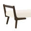 Banc de style Mid-Century de 52 po avec accents et chenille douce, idéal pour les tabourets de repose-pieds modernes de 52 pouces, coussin en mousse haute densité, tissu de chenille beige
