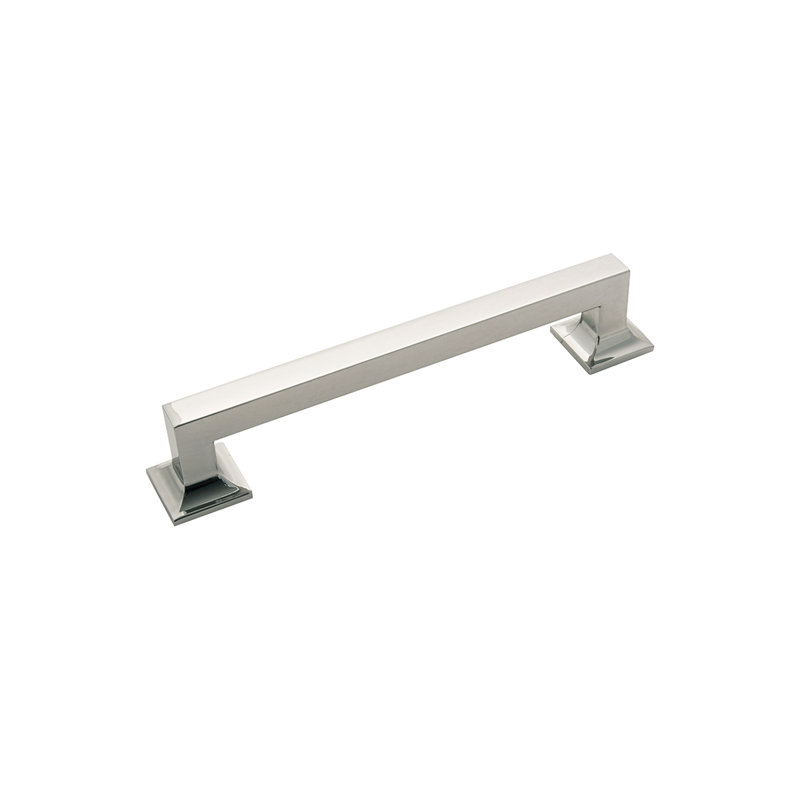 Pull 6-5/16 Inch (160mm) Center to Center (5 Pack), Polished Nickel, 6 5/16"