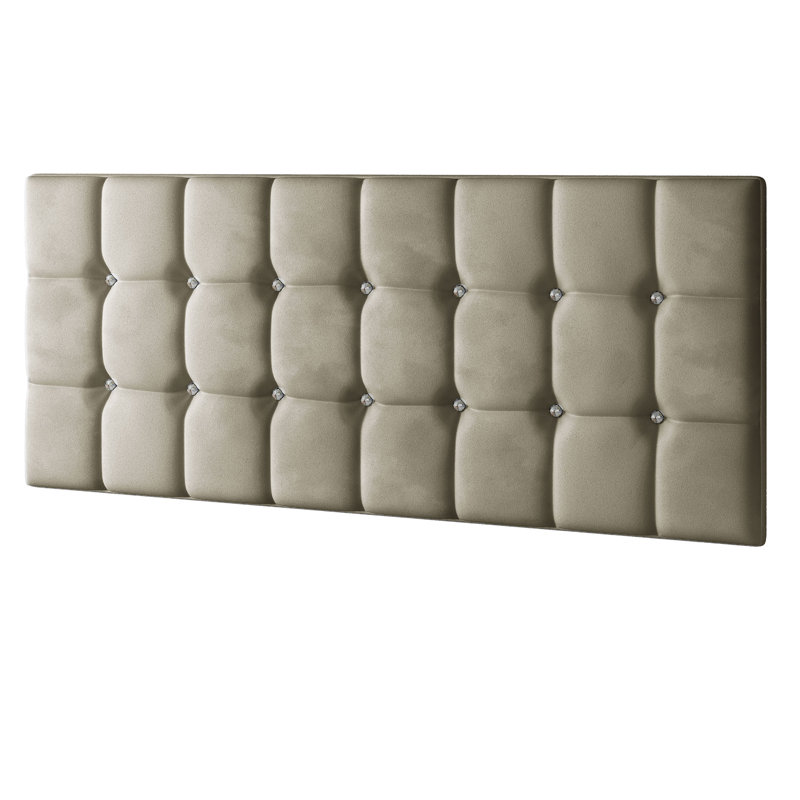 Rochester Upholstered Headboard, Double (4'6), Coffee