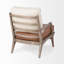  Fauteuil en cuir beige et brun