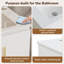 Meuble-lavabo simple 24 po avec lavabo en céramique, meuble-lavabo autoportant avec armoire de rangement 24 po-505199393