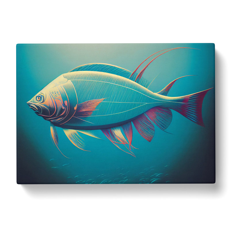 XXX-H1022-WF-5971X Miraculous Fish - Wrapped Canvas Print, 40cm H x 60cm W x 3cm D