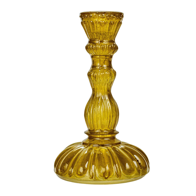 5.75'' H Glass Tabletop Candlestick