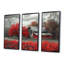 Rouge et gris Autumn Barn Refuge II - ensemble d'art mural de grange-717674547-717674553