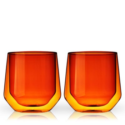 Viski Aurora Double Wall Drinking Glass