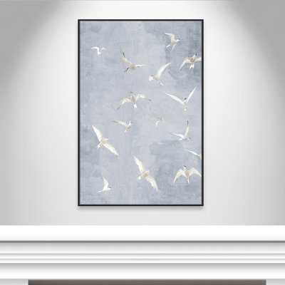 Flight Light Grey Print by Kimberly Allen