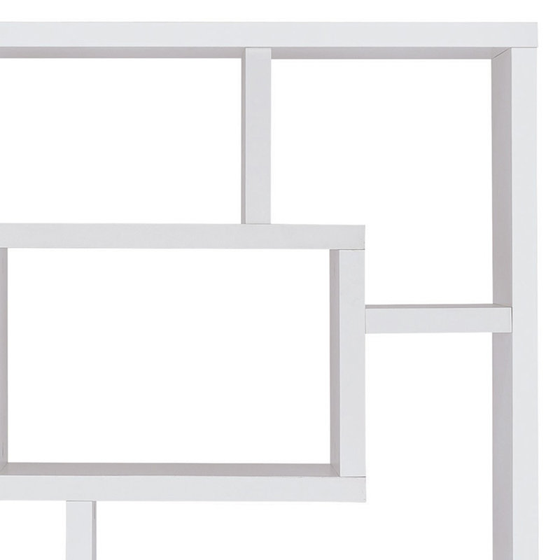 Bibliothèque géométrique Adolf H 70,75 "x l 35", Blanc