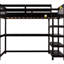 Lit mezzanine simple avec tablette et bureau pour les dortoirs de style chambre à coucher-499315308-499315313
