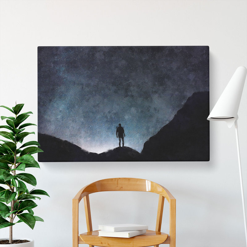 Watching The Stars - Wrapped Canvas Painting, 35cm H x 50cm W x 3cm D