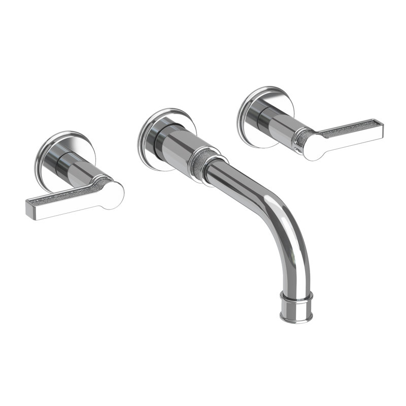 Wall Mount Lavatory Faucet, Polished Chrome