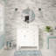 Ensemble de meuble-lavabo simple 36 po avec armoire blanche et comptoir en marbre de Carrare Lakeland-537941107