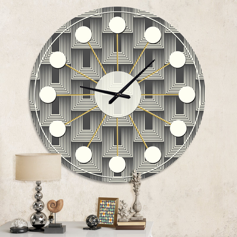 Horloge murale moderne Mid-Century Mimimal, Moyenne
