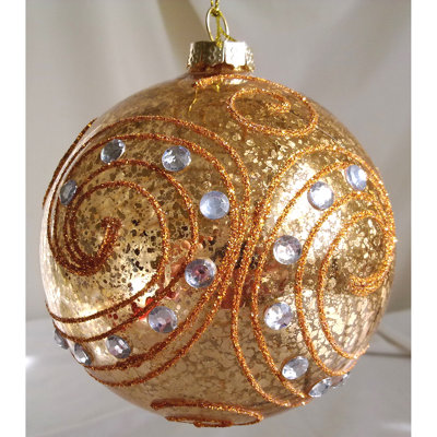 Ornement boule de noël en verre