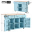 139 cm W Kitchen Island with Wheels-2083392427