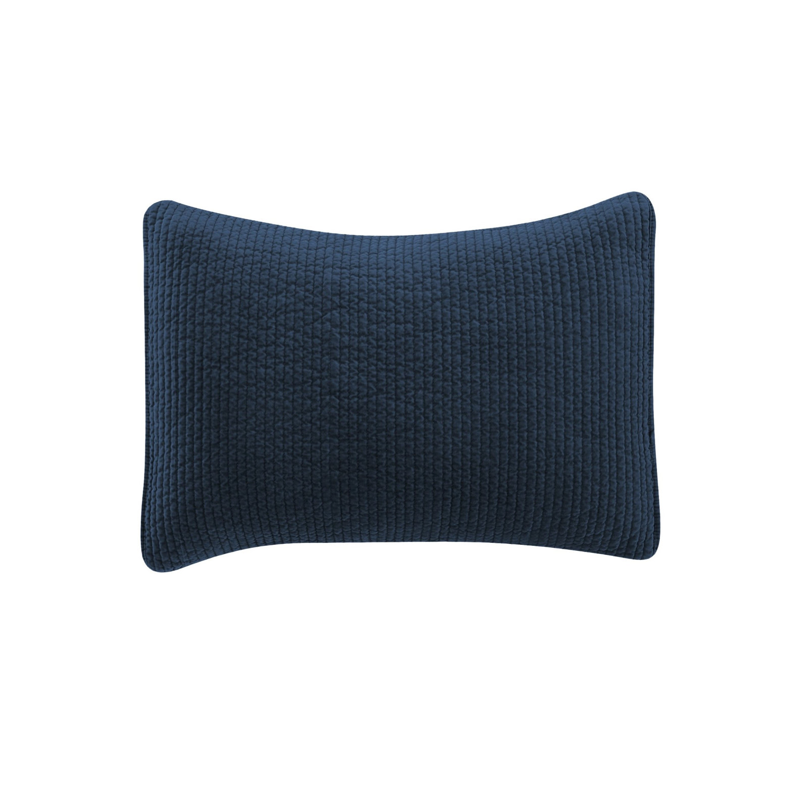 Kobie 16" x 12" Cotton Velvet Throw Pillow, Navy