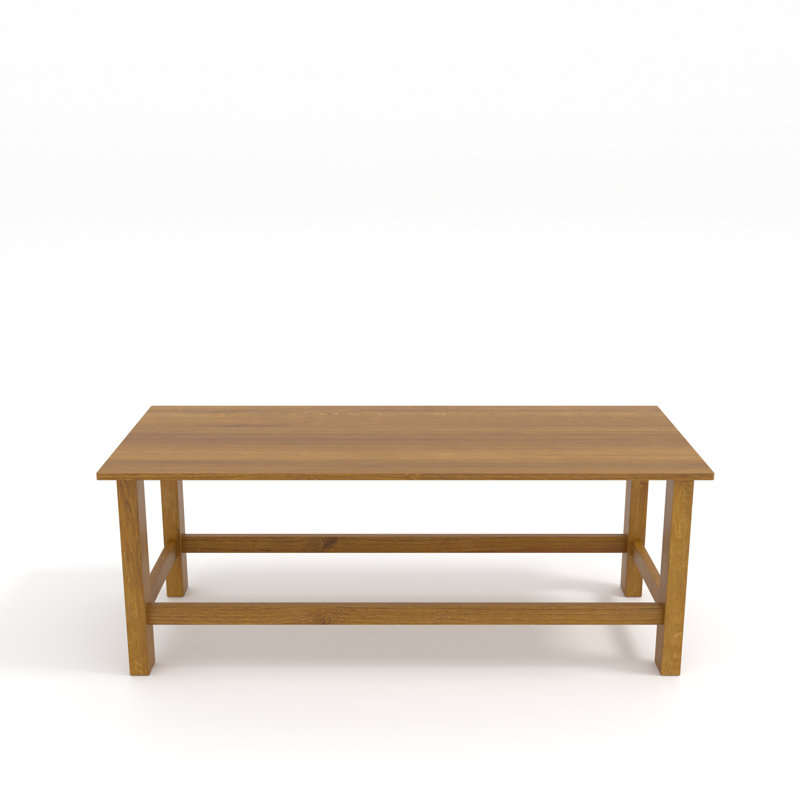 Calel Rectangular Wood Outdoor Coffee Table , 120cm cm W 50cm cm D, Tan