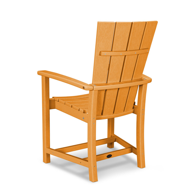 POLYWOOD Quattro Adirondack Dining Chair, Tangerine