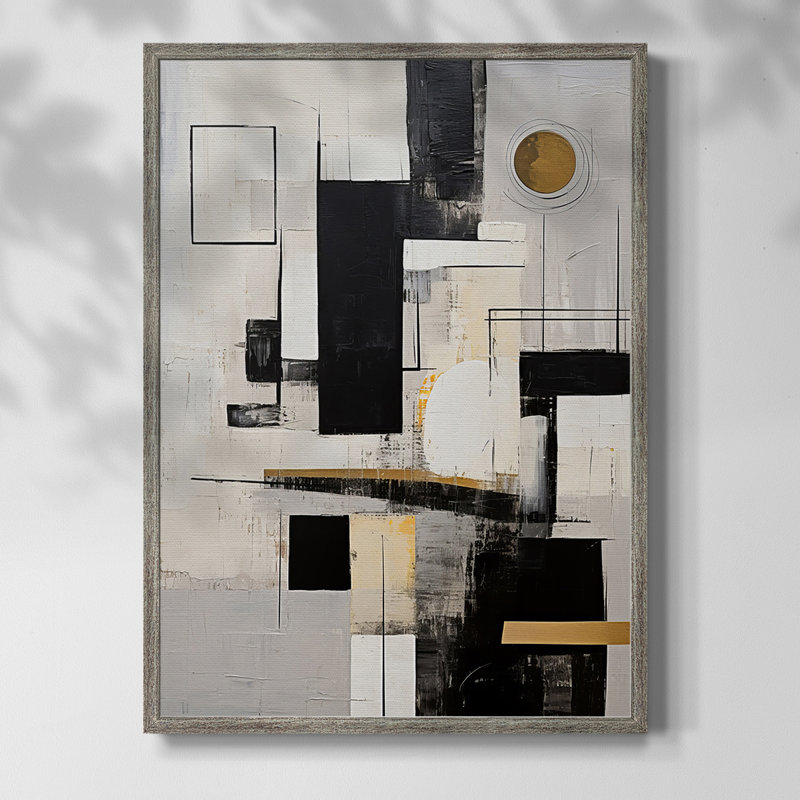 ABSTRACT Series CCCLXXIX Framed Print - Solid Wood, 11" H x 9" W