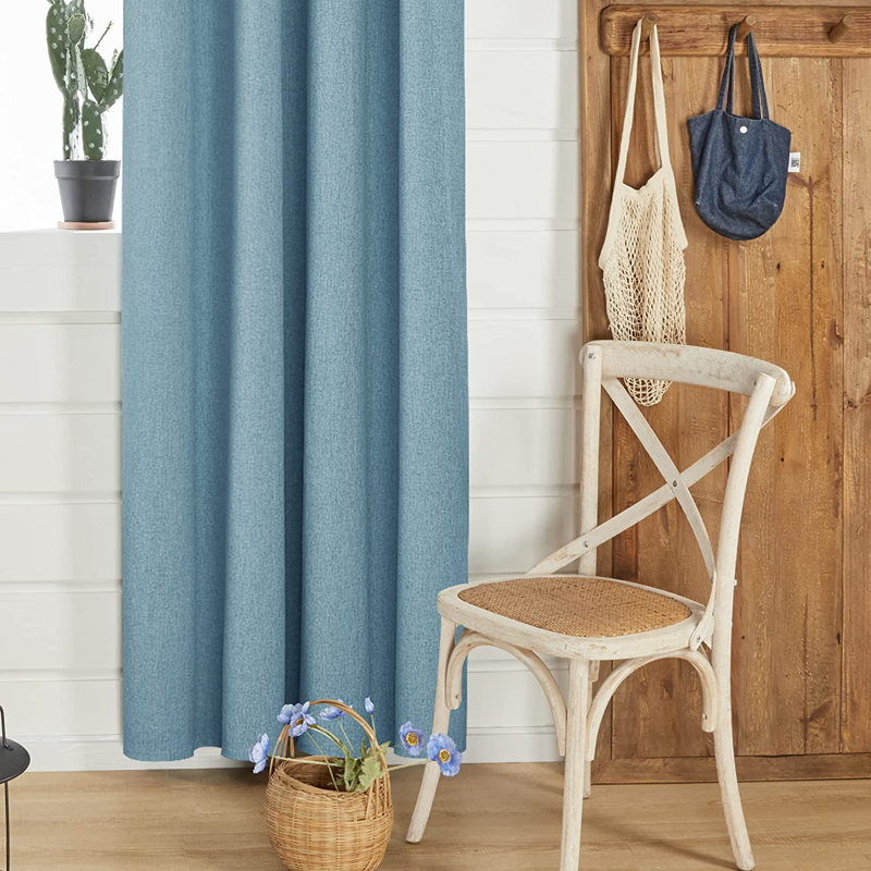 Alhamdi Blackout Curtain Pair, 132cm Width x 183cm Drop, Teal
