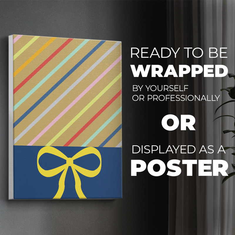 Stripes -Canvas Print Only - NOT FRAMED, 27" H x 18" W
