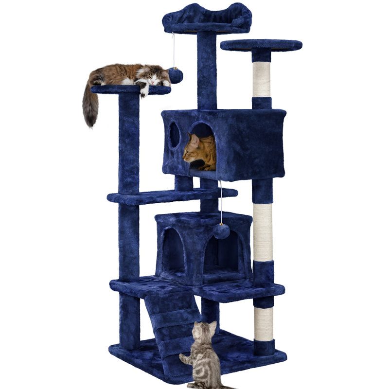 Multilevel  Cat Tree, Navy Blue