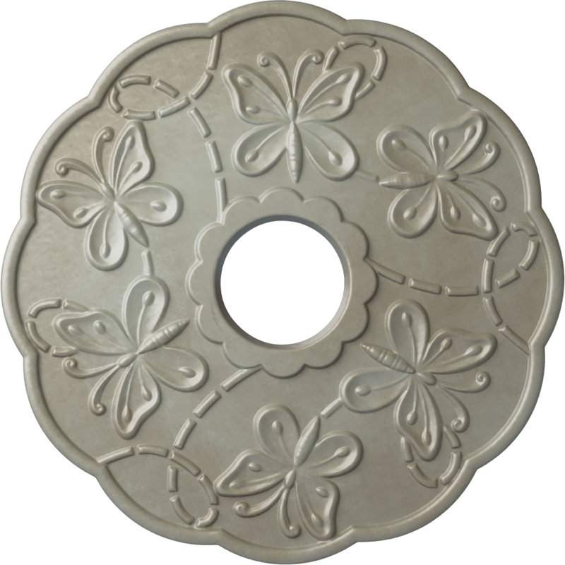 Médaillon de plafond Endurathane Bradford, DE 18 1/8 po x P 3 3/4 po x P 1 1/8 po (convient aux auvents jusqu'à 4 3/8 po), finition bronze patiné peint à la main