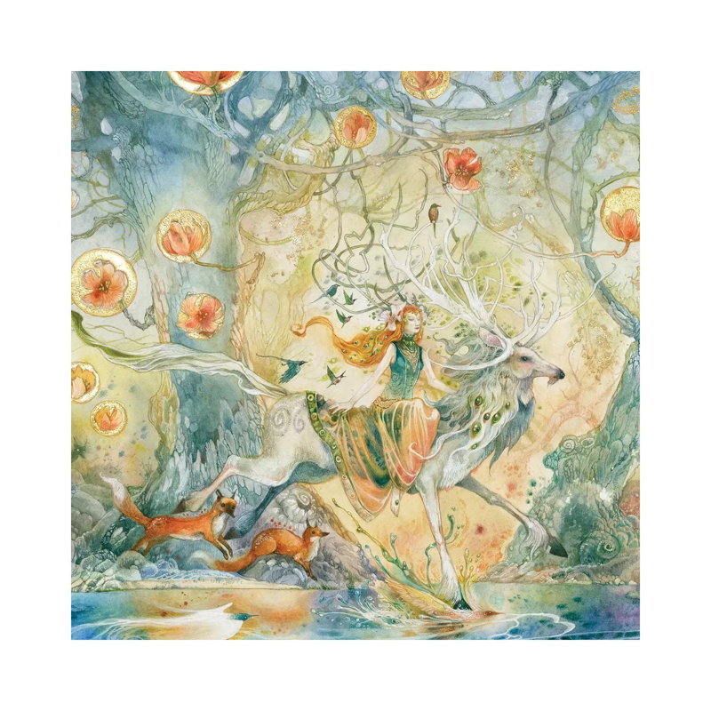 Moving Through The Spaces Between by Stephanie Law - Wrapped Canvas Gallery-Wrapped Canvas Giclée, 30.48 cm H x 30.48 cm W
