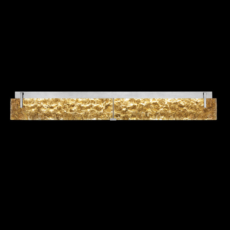 Terra 7 - Light LED Bath Bar, Gold Leaf, Silver