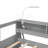 Extra-Long Twin Multi-Functional Solid Wood Platform Daybed, Classic Gray with Integrated Storage and USB Charging