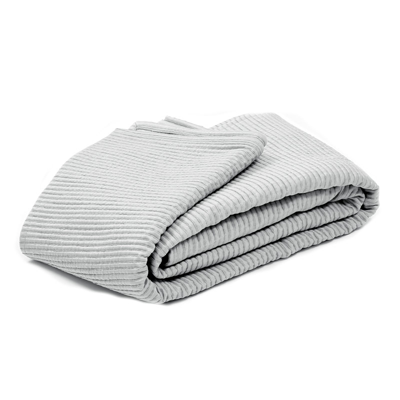 Cavendish Coverlet, Silver, Twin Coverlet