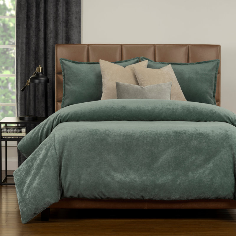 Polyester Channel Duvet Cover & Insert, Full/Double Duvet Cover + 6 Additional Pieces, Lagoon