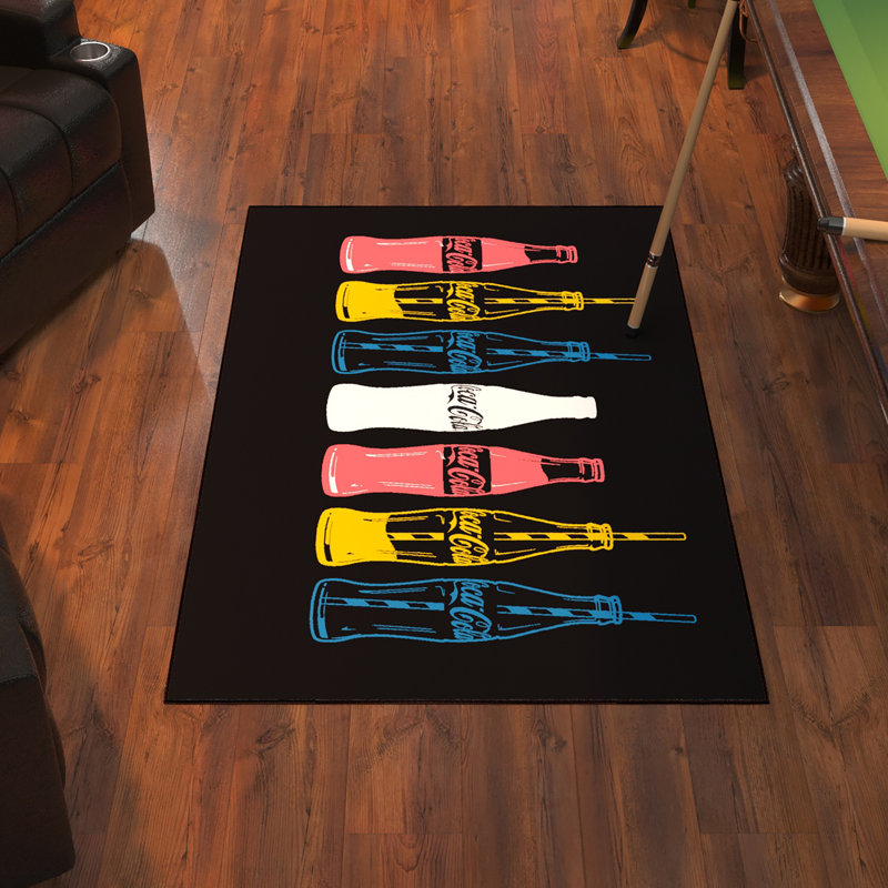 Tapis antidérapant à bouteilles multiples Coca-Cola, Rectangle 3 pi 3 po x 5 pi