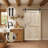 S&Z TOPHAND Unfinished British Brace Knotty Barn Door with Sliding Door Hardware Kit/Solid Wood/Sliding Door/Double Surfaces/A Simple Assembly is Required-48191292