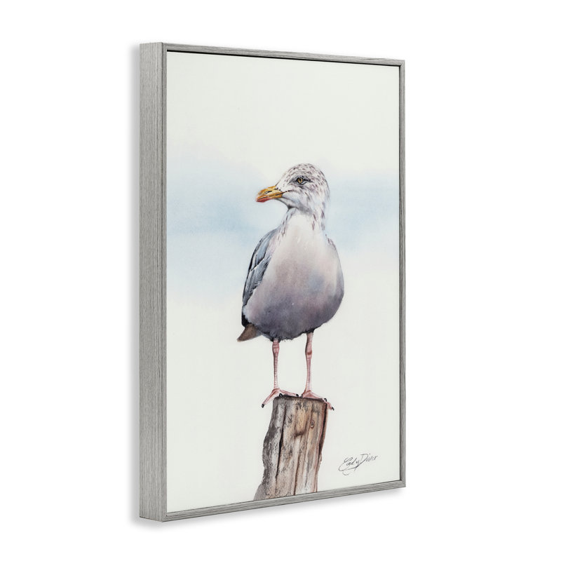 «Seaside Seagull Perch», estampe numérique, conception de Cady, Estampe numérique Farmhouse, H 24 po x l 16 po