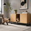 Maison de chat en bois avec griffoir