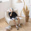 Chaise blanche à coussin 100% polyester-1284836924