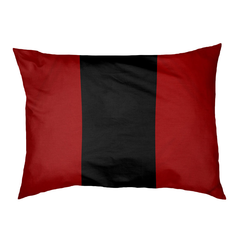 Coussin Louisville, Rouge / noir / rouge, Très grand (l 50 po x P 40 po x H 7 po)