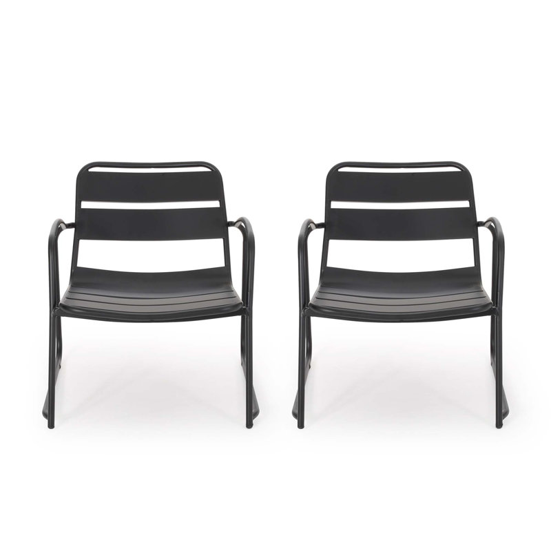 Chaise CONRAD, Noir mat