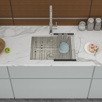 21 Inch Undermount Sink - 21" X 18" X 9" Undermount Stainless Steel Kitchen Sink 16 Gauge 9 Inch Deep Single Bowl Kitchen Sink Basin