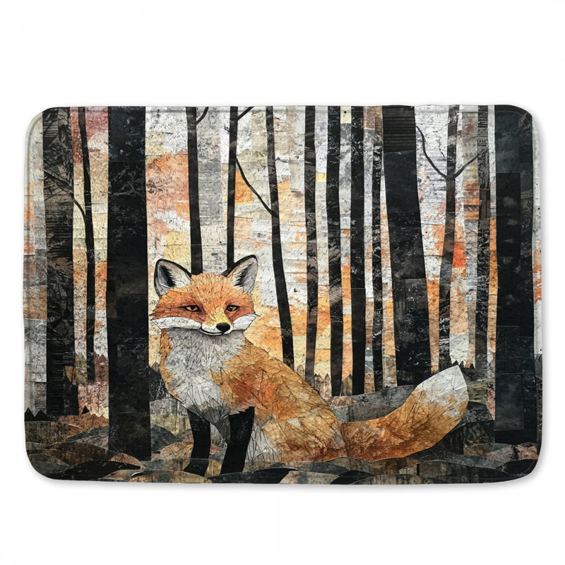 Tapis de bain Fox In Forest, L 24 po x L 17 po