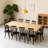 Delphina 17.3" Wide Modern Black Wood Windsor Dining Chairs-124361754