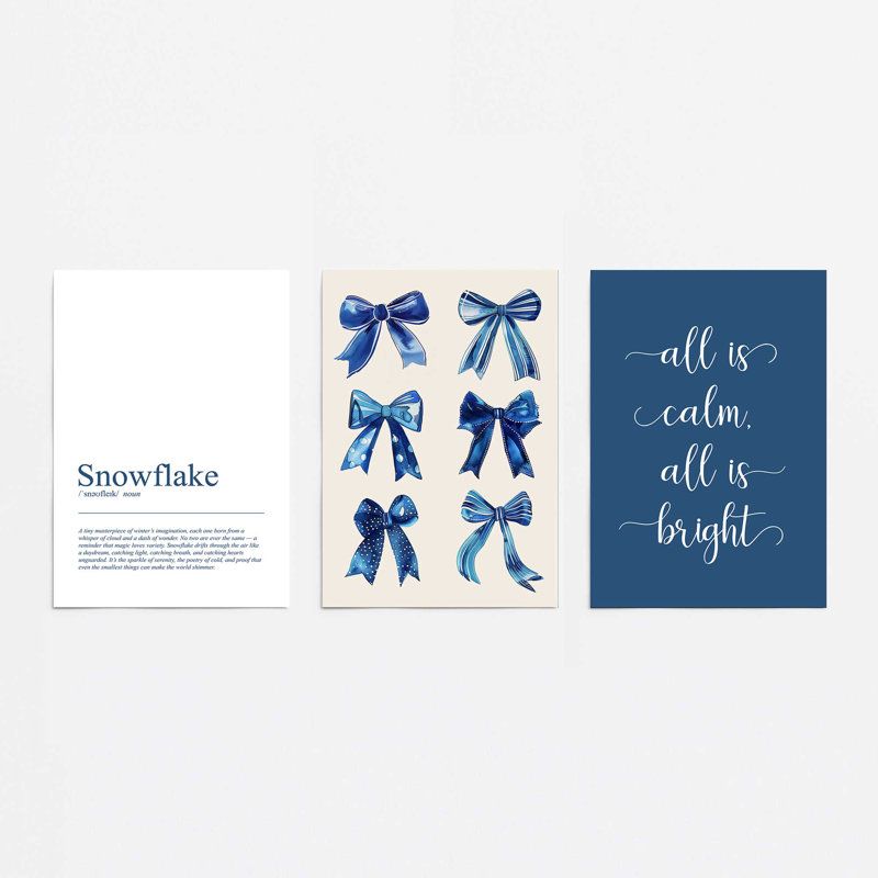 Ribbon Reverie, ensemble de 3 reproductions d'art