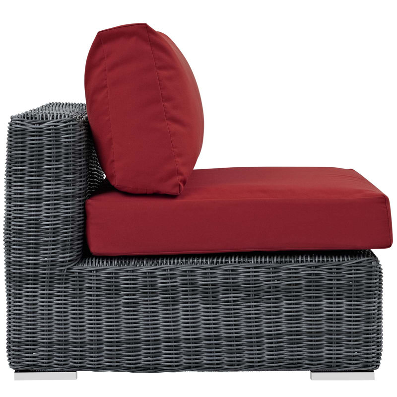 Invite Outdoor Patio Sunbrella Armless, Red