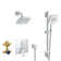 Eurocube Pressure Balance Rain Shower Set
