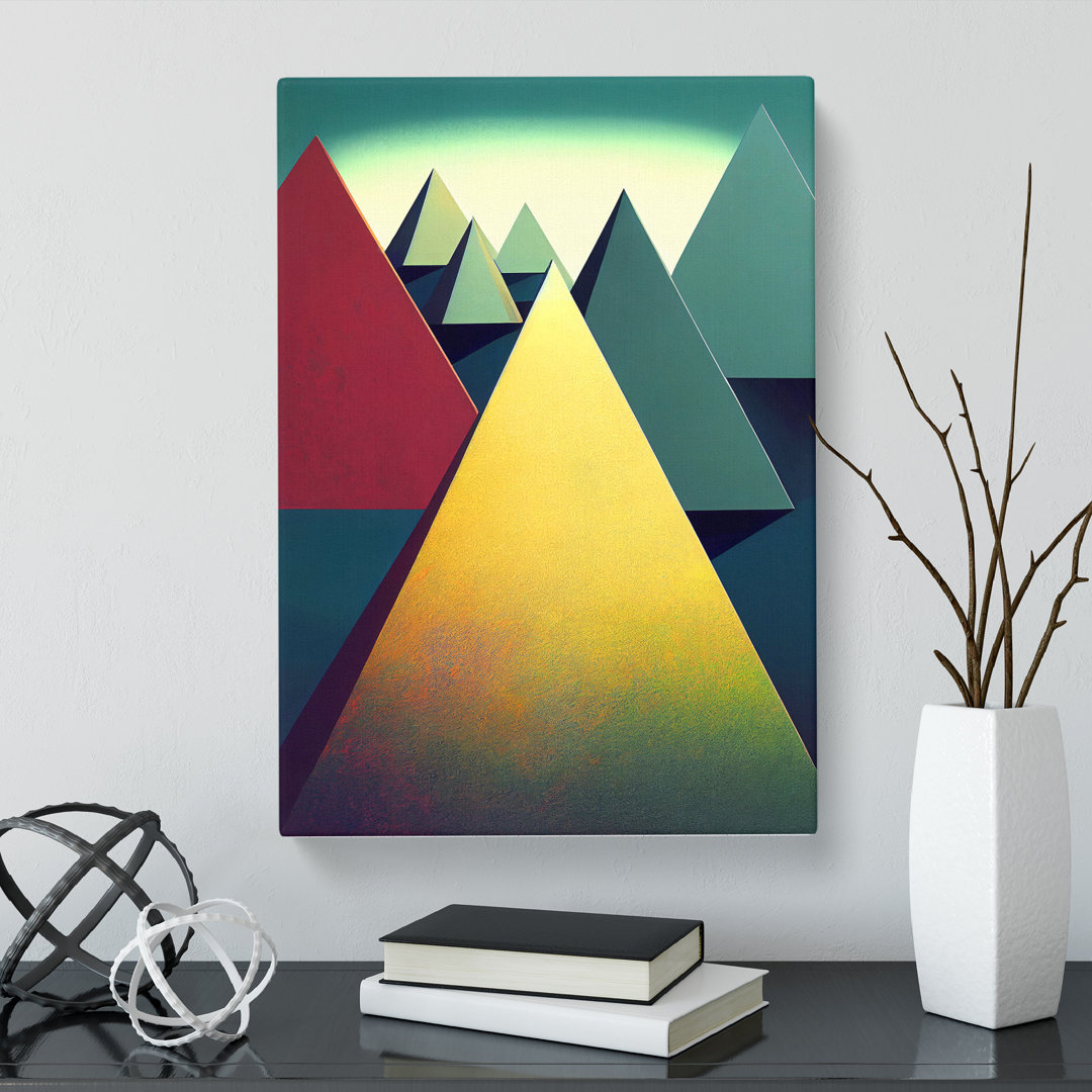 Andru Pyramids Abstract Vol.3 - Wrapped Canvas