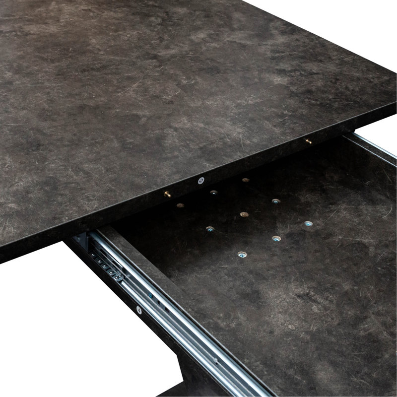 Table multifonctionnelle robuste en panneau de particules de 15 mm avec console de conception artistique et dossier de 3 mm