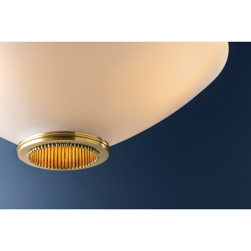 Awosting Pendant in Aged Brass, 8.25" H x 22" W x 22" D, Brass