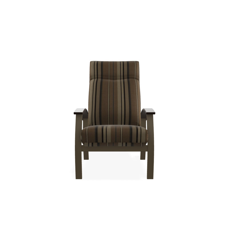 Chaise de patio inclinable avec coussins Askar, Toile Sunbrella® beige chiné, Kona P10, Bois de plage texturé